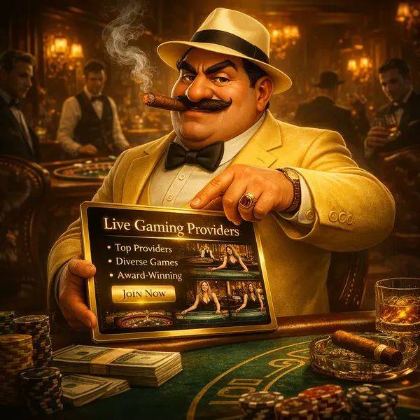 Mr. Boss commands the scene at Golden Mister 777 live casino, navigating streams with authority.